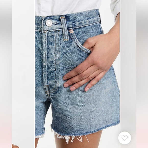 Agolde Parker Long Vintage Jean Shorts Size 29 - Picture 4 of 12